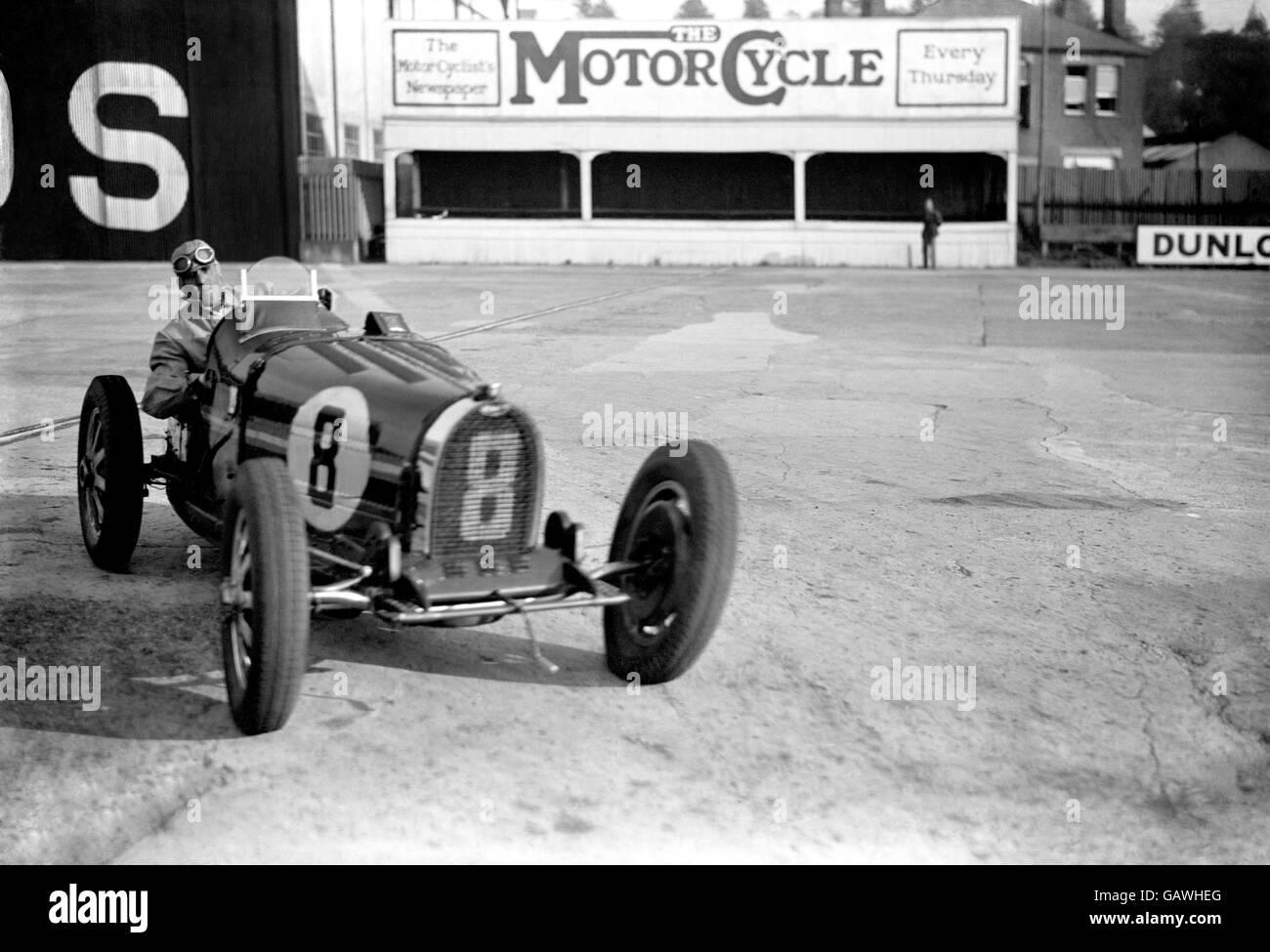 Motor Racing - Tazio Nuvolari - Brooklands Foto Stock