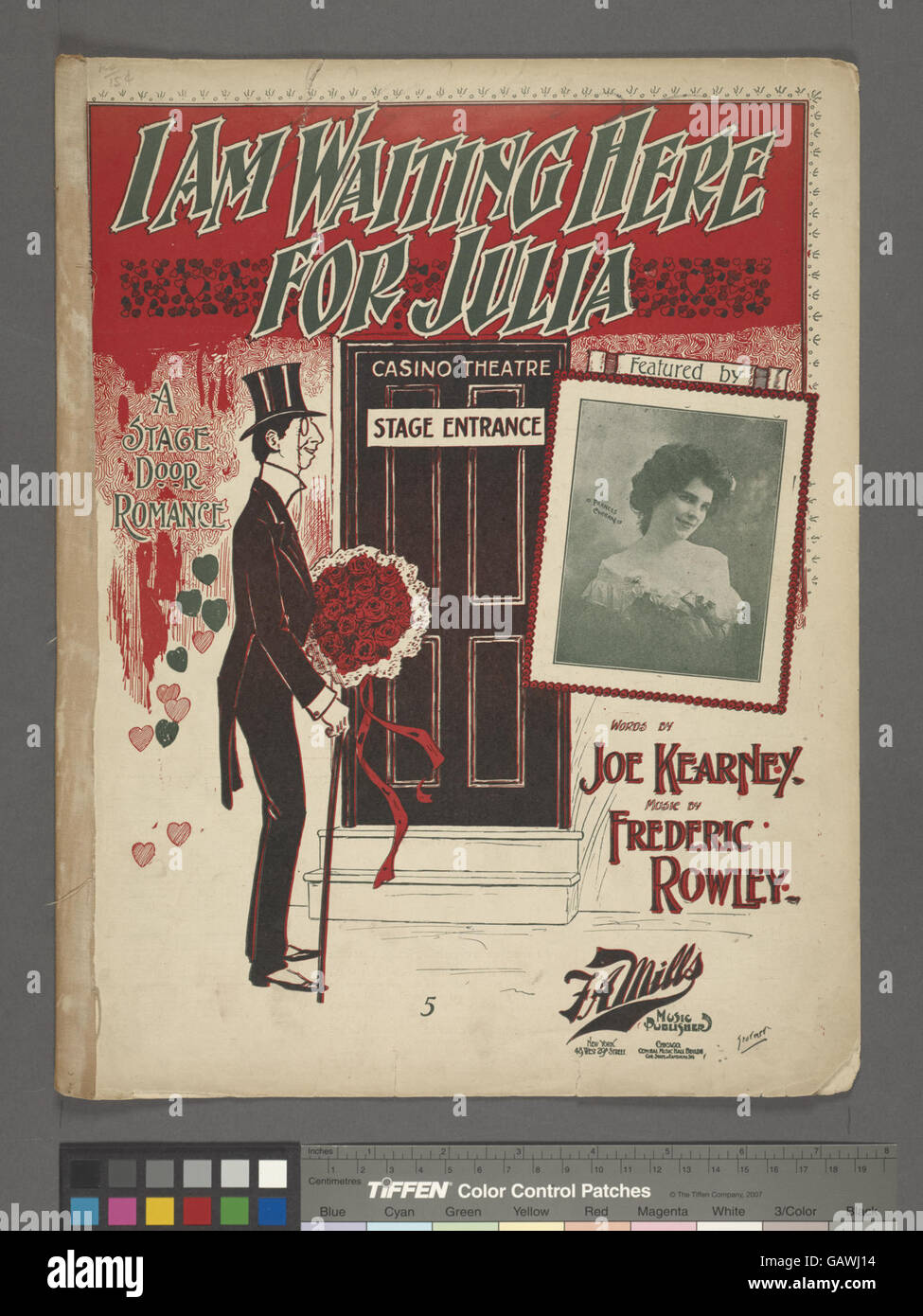 Una dichiarazione personale di attesa di qualcuno di nome Julia, che probabilmente trasmette anticipazione o desiderio di arrivo della persona. Foto Stock