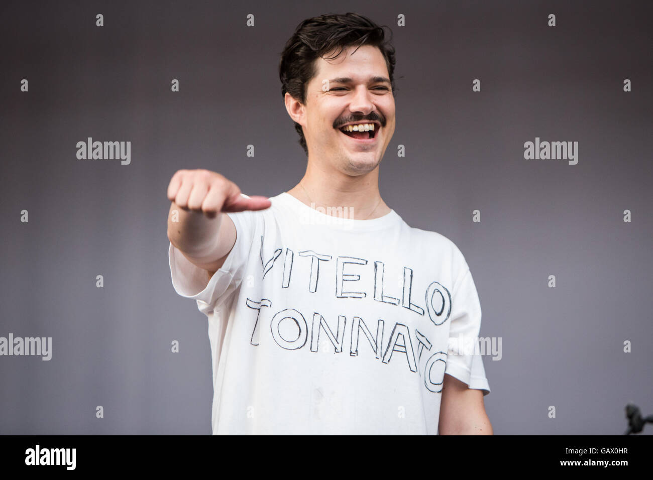 Milano Italia. 05 luglio 2016. Il Finnish-Danish LIIMA band suona dal vivo sul palco di mercato Festival del suono per presentare il loro primo album 'II' Credit: Rodolfo Sassano/Alamy Live News Foto Stock