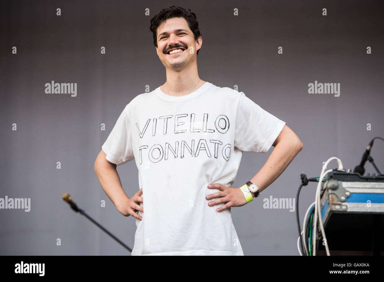 Milano Italia. 05 luglio 2016. Il Finnish-Danish LIIMA band suona dal vivo sul palco di mercato Festival del suono per presentare il loro primo album 'II' Credit: Rodolfo Sassano/Alamy Live News Foto Stock