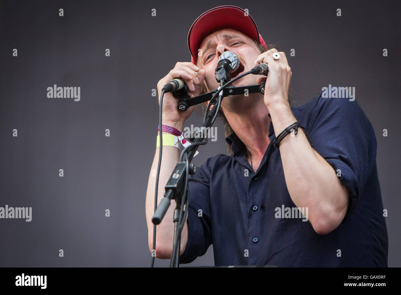 Milano Italia. 05 luglio 2016. Il Finnish-Danish LIIMA band suona dal vivo sul palco di mercato Festival del suono per presentare il loro primo album 'II' Credit: Rodolfo Sassano/Alamy Live News Foto Stock