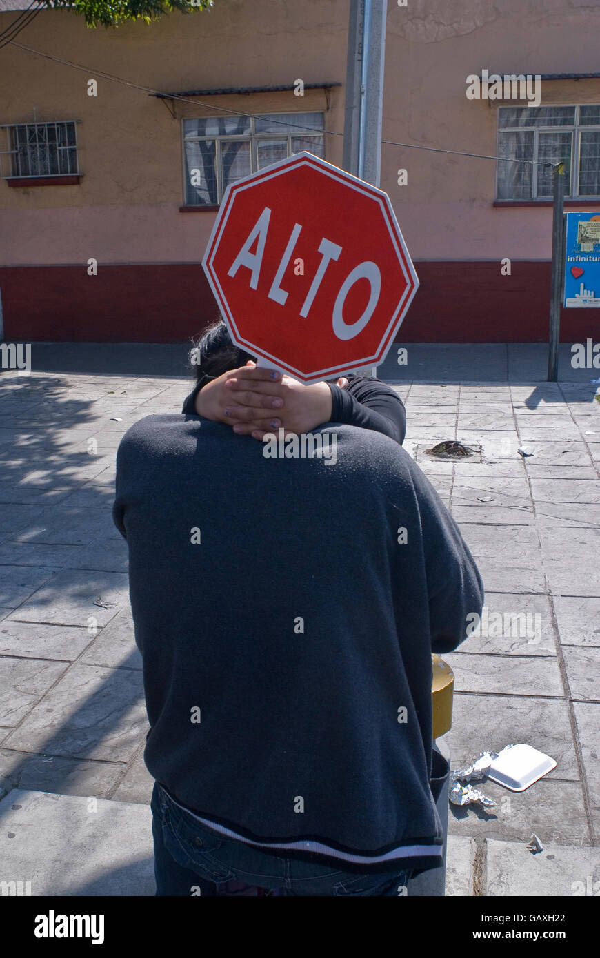 La domenica, il governo di Città del Messico si chiude nelle strade principali per il traffico veicolare e crea in bicicletta Itinerari amichevole. Foto Stock