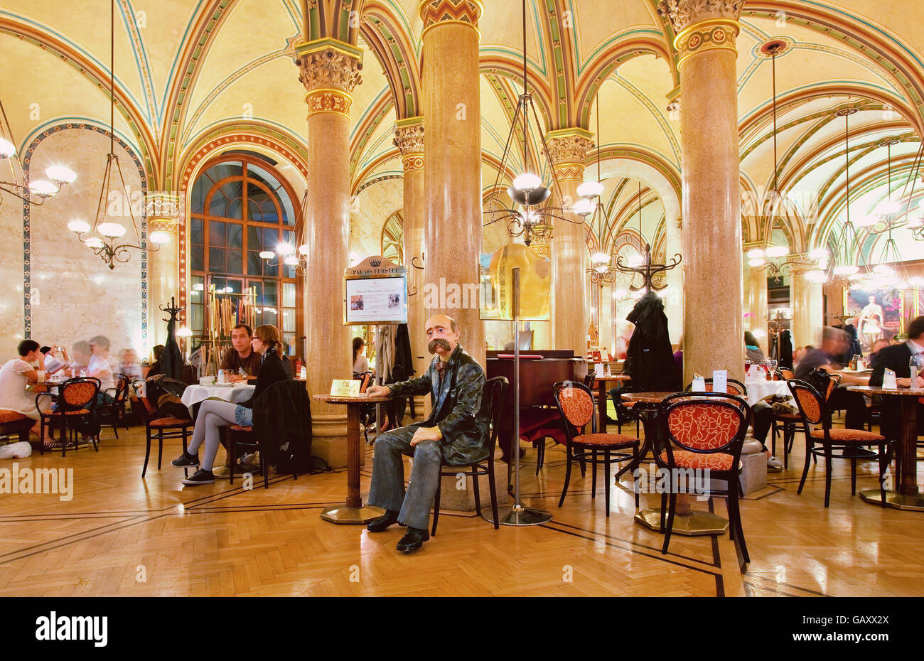 Il cafe centrale di Vienna Foto Stock