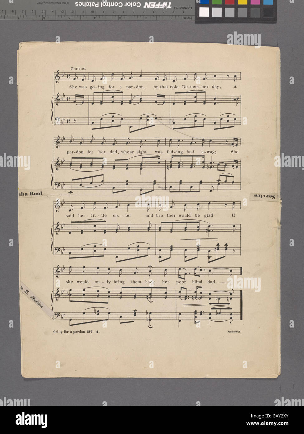 "Going for a Perdon" si riferisce probabilmente a una narrazione o a un tema che circonda un personaggio che cerca perdono o redenzione. Il contesto può implicare crescita personale, giustizia, o la ricerca di una seconda possibilità. Foto Stock