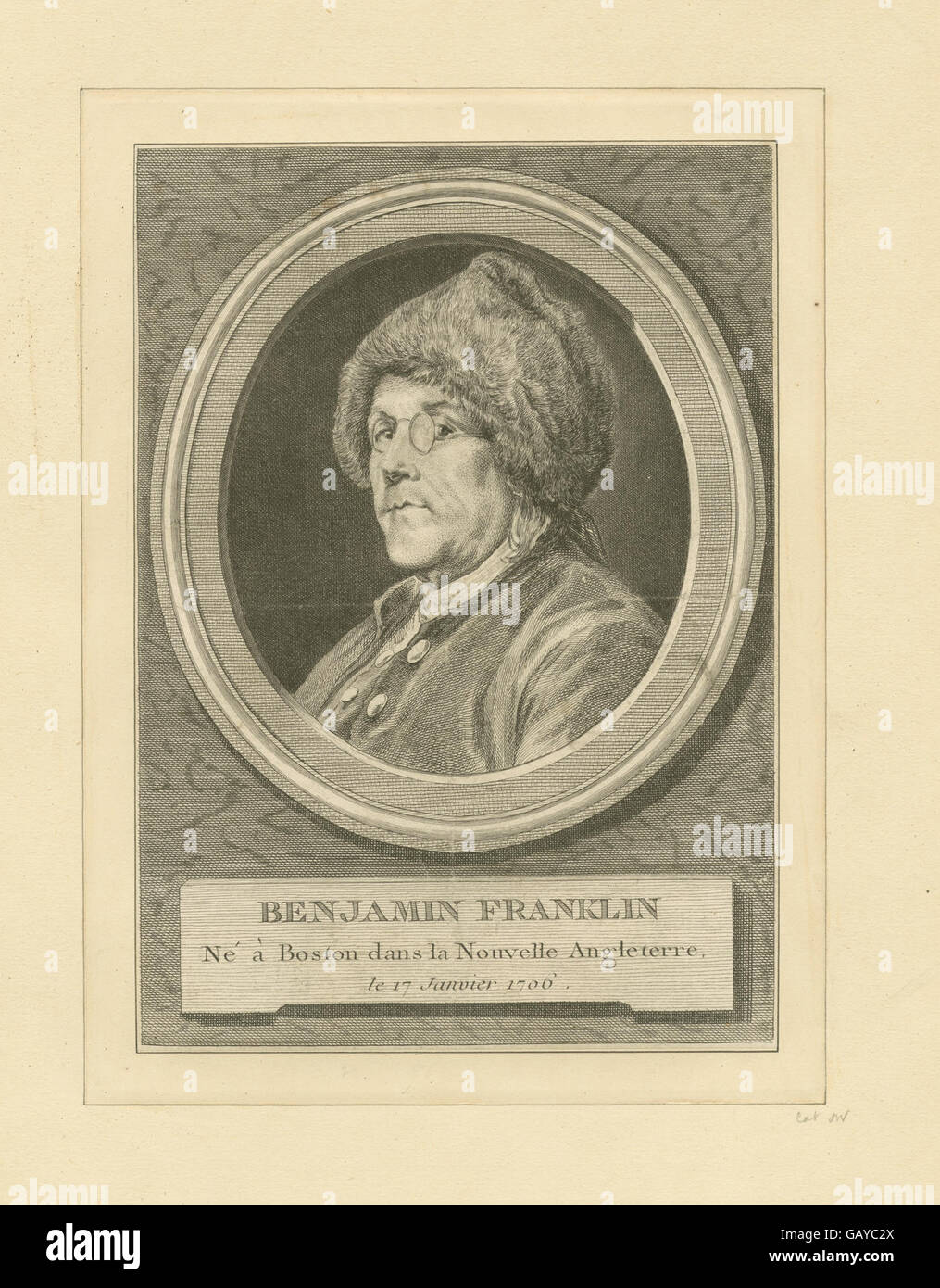 Benjamin Franklin ne un Boston dans la Nouvelle Angleterre ( b13512822-420933) Foto Stock