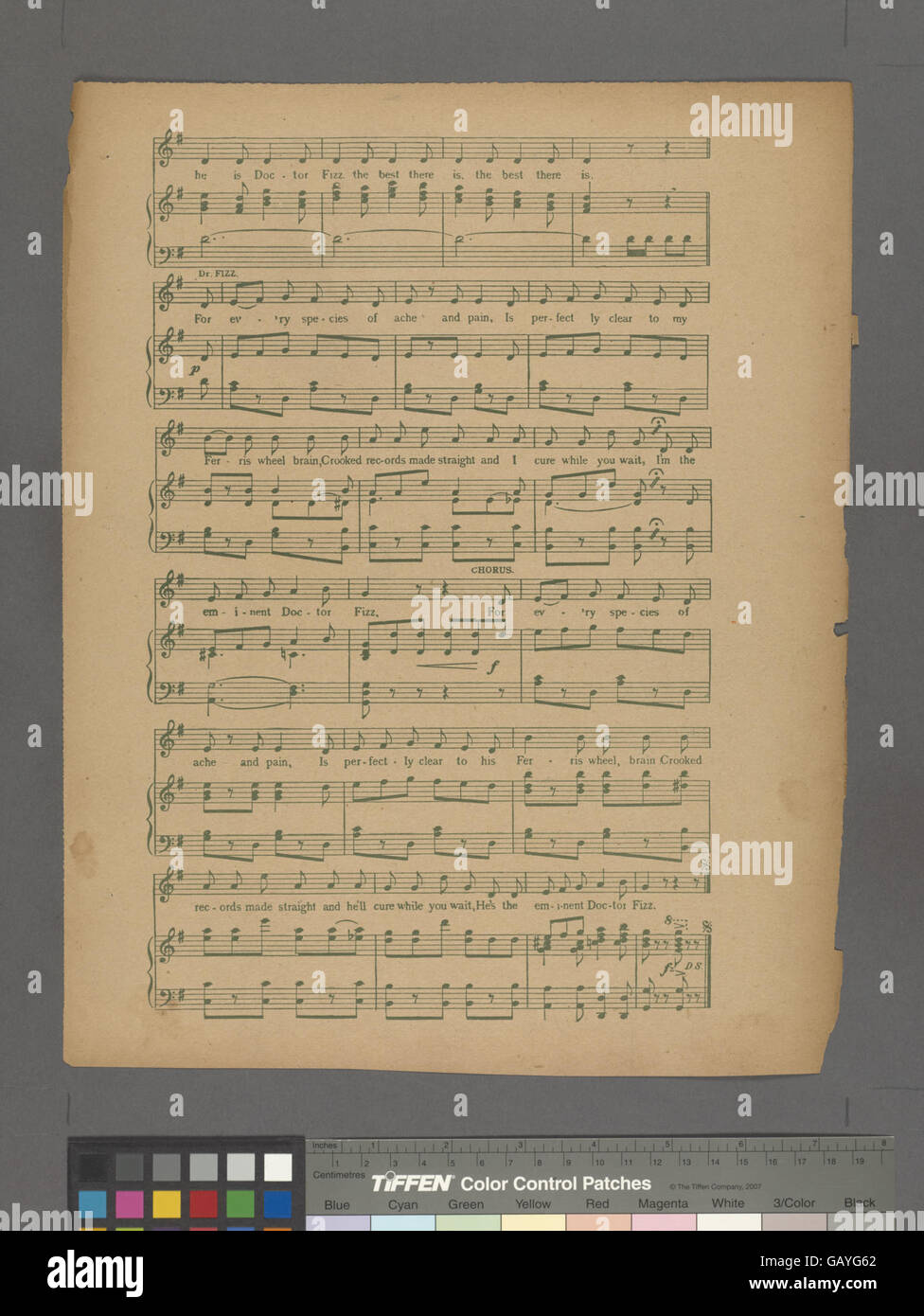 Il dottor Fizz, una figura di spicco nel suo campo, probabilmente riconosciuto per i suoi contributi alla medicina o alla scienza. Il suo titolo di "eminente" suggerisce la sua alta reputazione nella comunità medica. Foto Stock