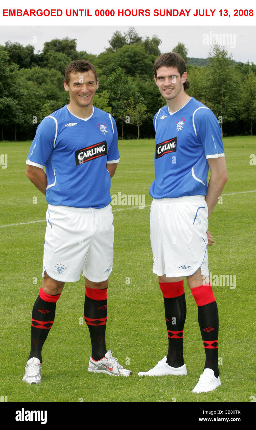 Calcio - Rangers Lancio nuova striscia Home - Murray Park Foto Stock