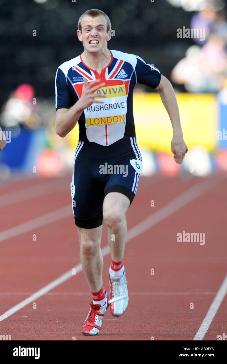 Atletica - Aviva London Grand Prix - Crystal Palace National Sports Centre. Il ben Rushgrove della Gran Bretagna compete nei 100 M T36/T37 degli uomini Foto Stock