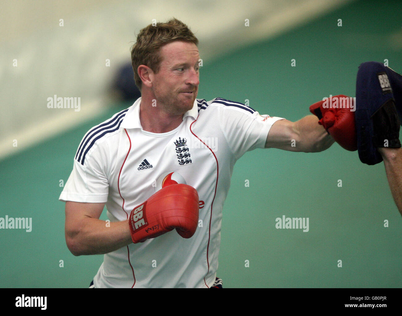 Cricket - npower secondo Test - Inghilterra / Sud Africa - Inghilterra Nets - Headingley. Paul Collingwood dell'Inghilterra Foto Stock