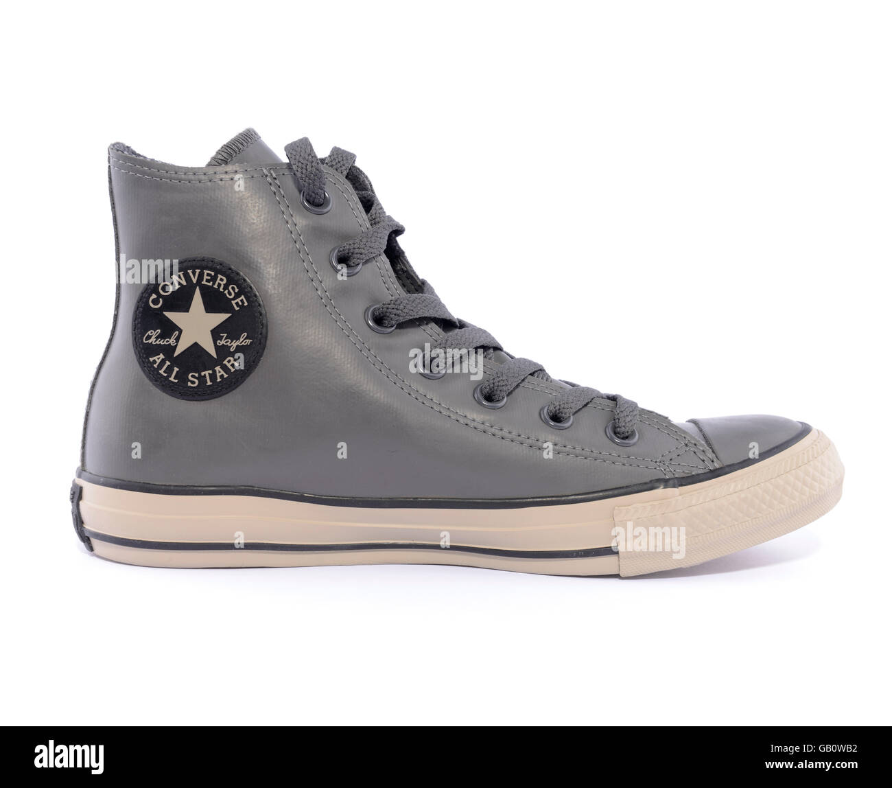 Vista laterale di un Converse Chuck Taylor All Star sneaker gomma