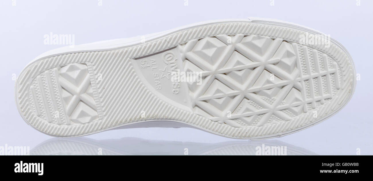 Le suole di Converse Chuck Taylor All Star scarpa Foto stock - Alamy