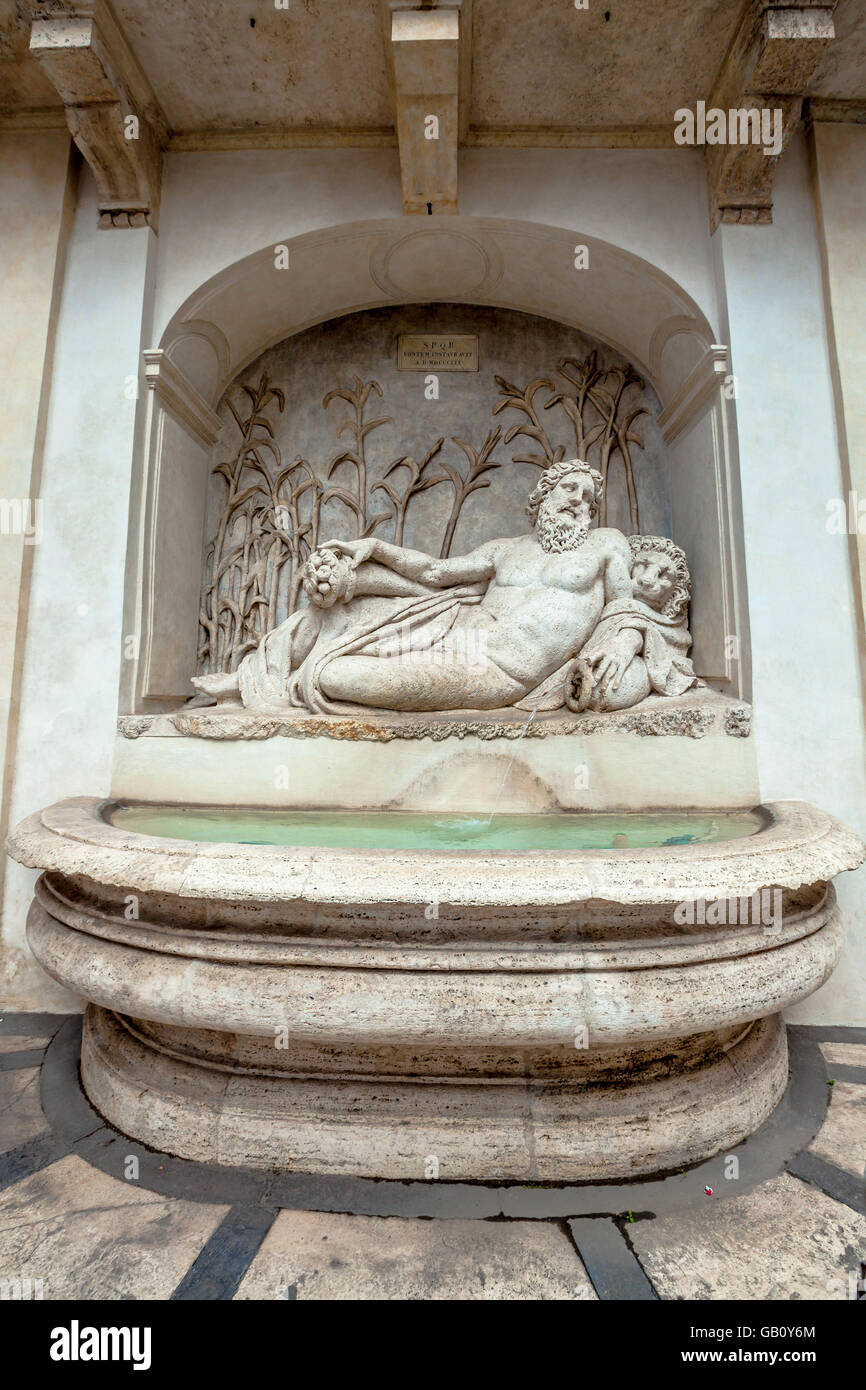 Arno fontana di Roma Foto Stock