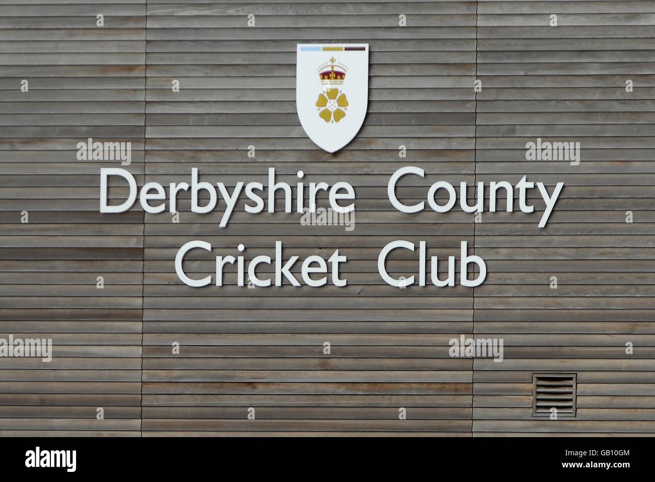 Cricket - Tour Match - giorno due - Derbyshire / Bangladesh A - County Ground. Segnaletica Foto Stock