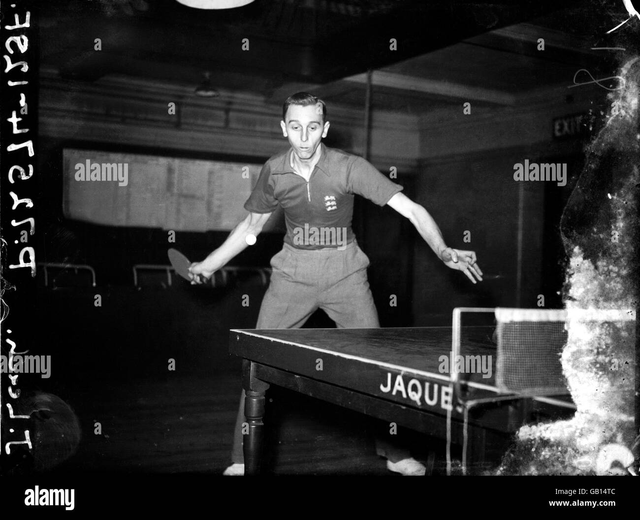Ping-pong - Campionato Italiano - bagni di Paddington. Johnny Leach Foto  stock - Alamy