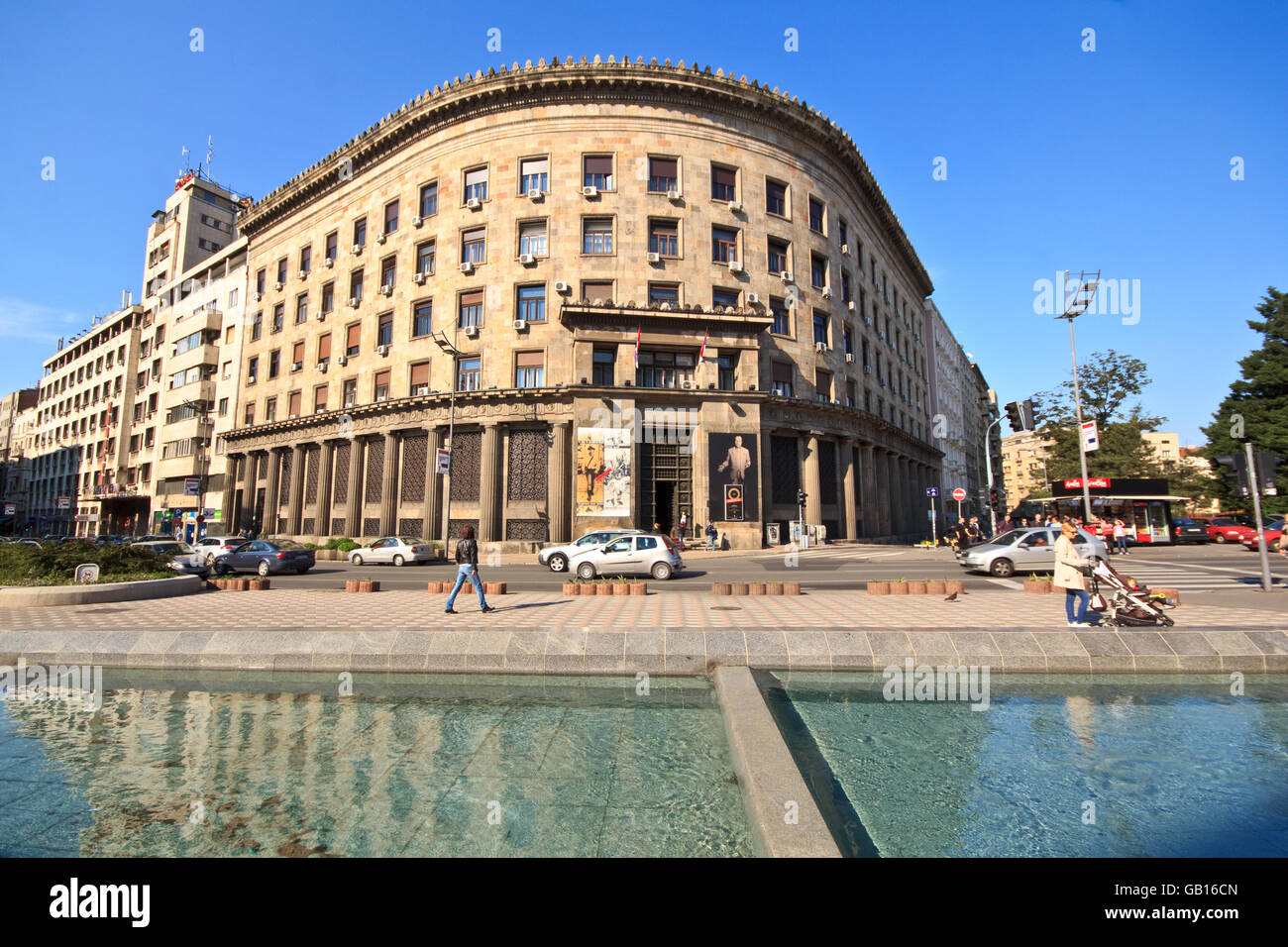 Una soleggiata giornata estiva a Belgrado Foto Stock