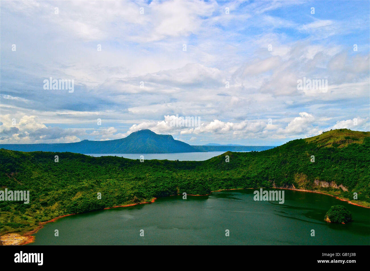 Lago Taal Foto Stock