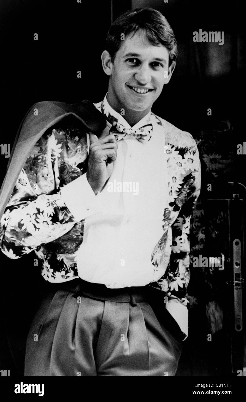 British Fashion - Abbigliamento Uomo - abbigliamento formale - Gary Lineker - Londra - 1990 Foto Stock