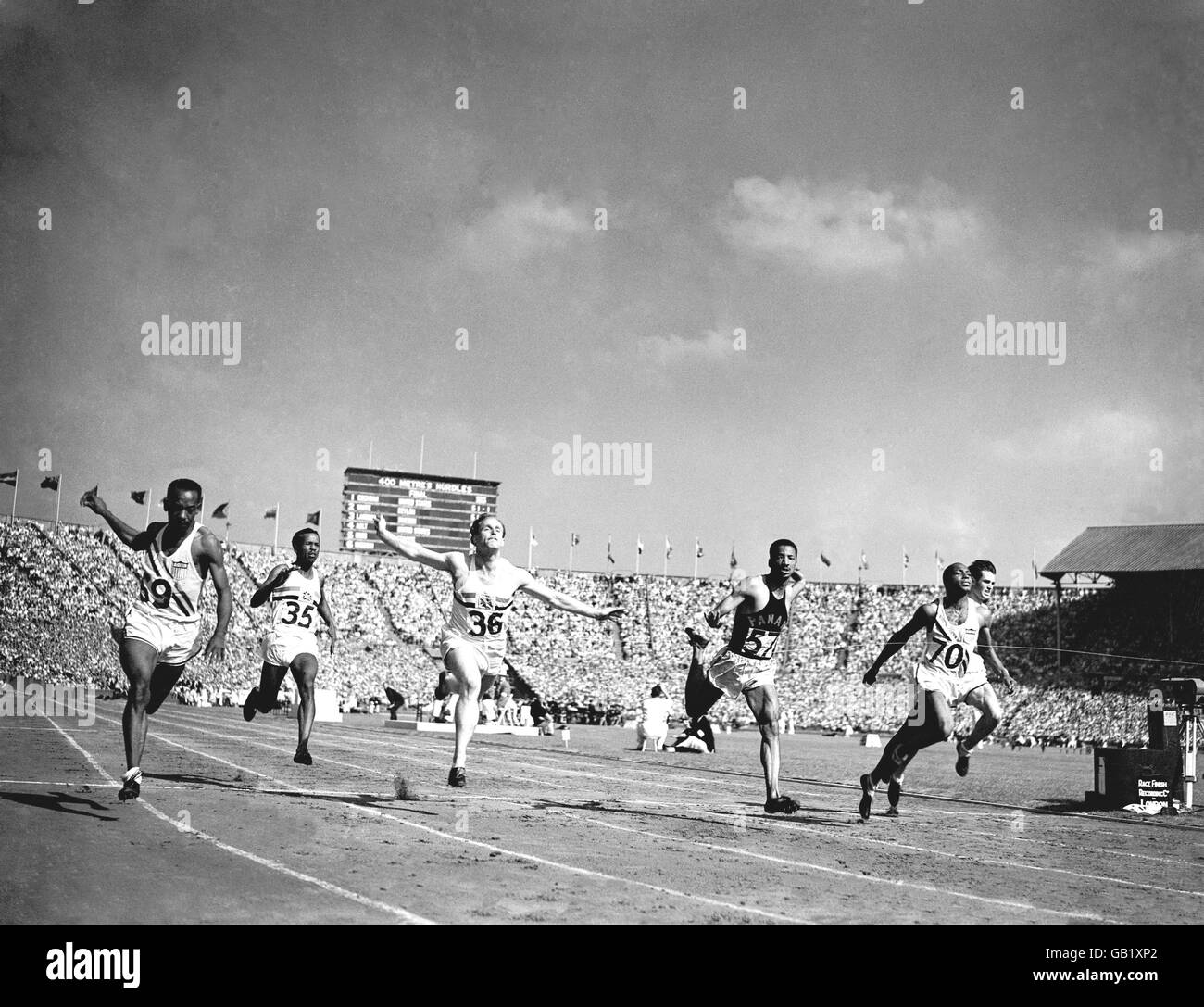 Giochi Olimpici di Londra 1948 - Atletica - 100m - Wembley Foto Stock