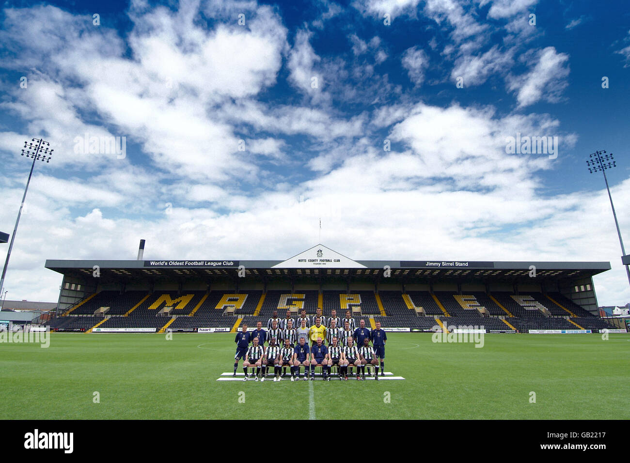 Calcio - Coca Cola Football League due - Notts County Photocall - Meadow Lane, Nottingham Foto Stock