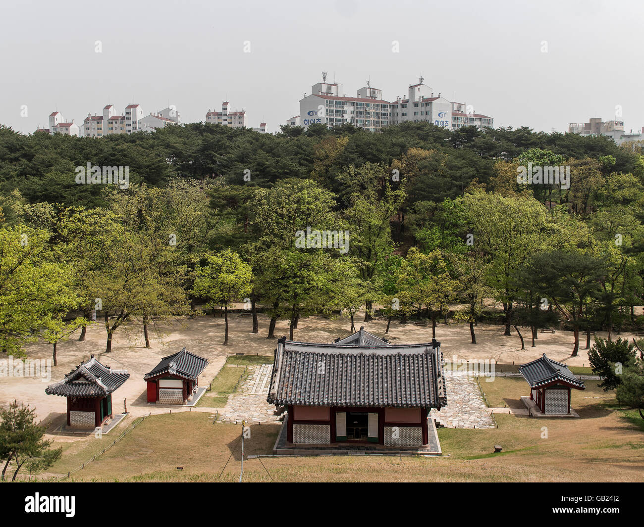 Royal tombJeongneung di Joseon dynasty-, Seoul, Corea del Sud, Asia, giornate mondiali-heritage Foto Stock