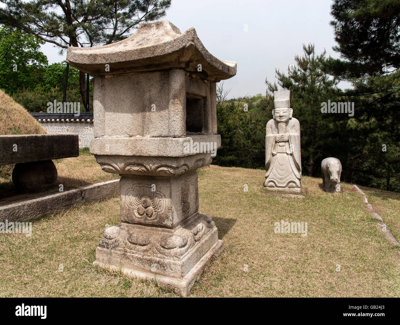 Royal tombJeongneung di Joseon dynasty-, Seoul, Corea del Sud, Asia, giornate mondiali-heritage Foto Stock