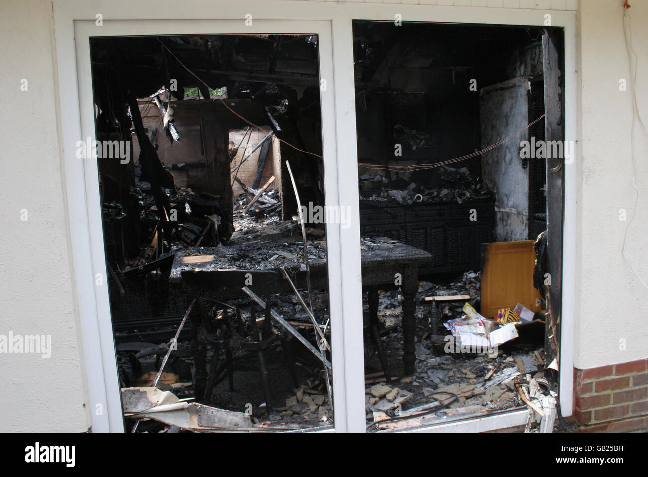 Mansion House fire Foto Stock