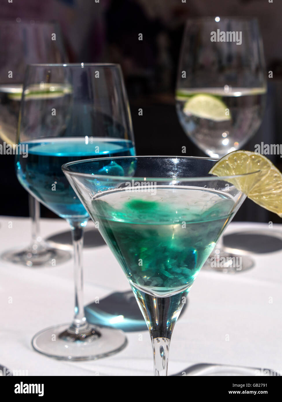 Cocktail colorati, Seoul, Corea del Sud, Asia Foto Stock