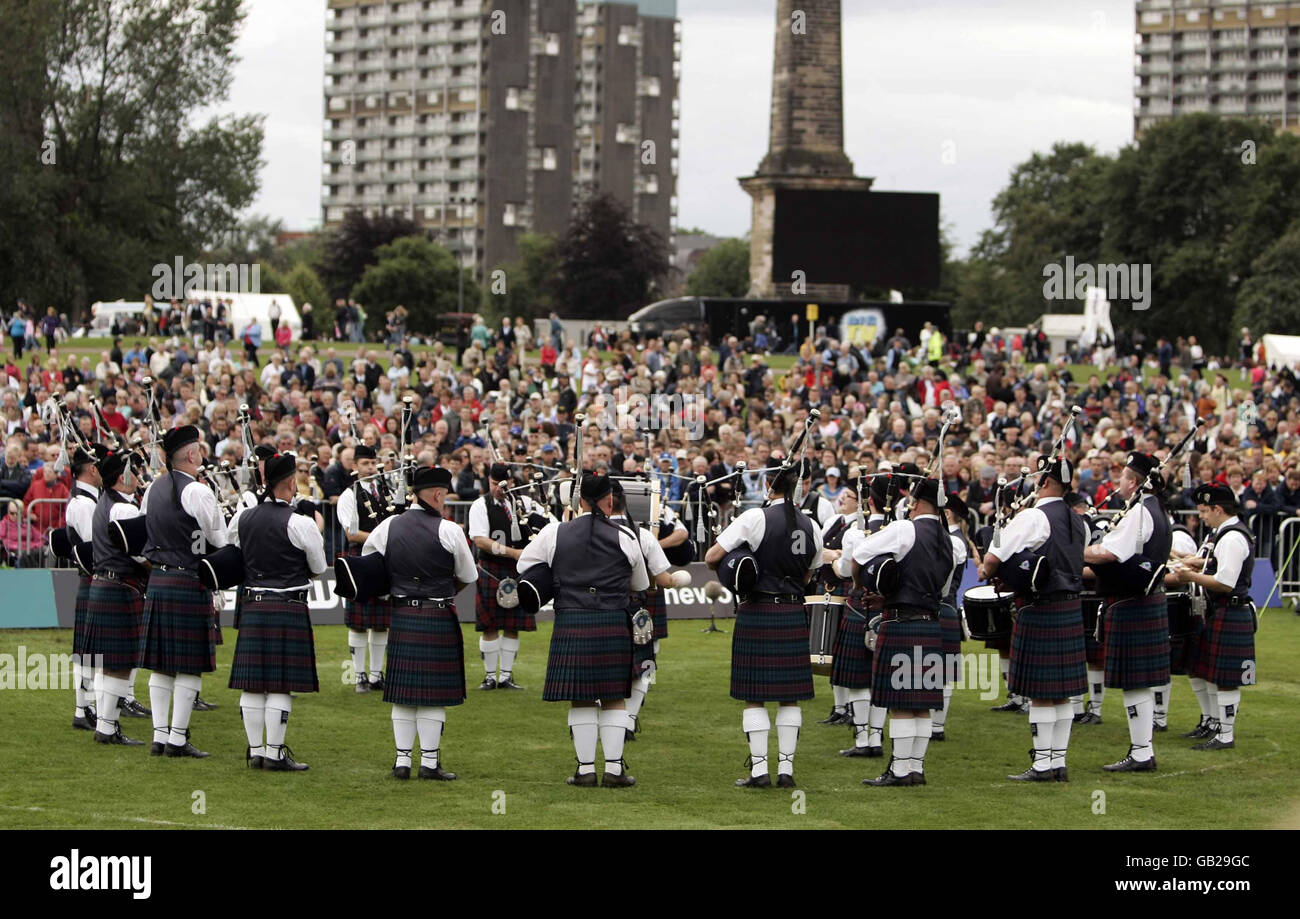 World Pipe Band Championships Foto Stock