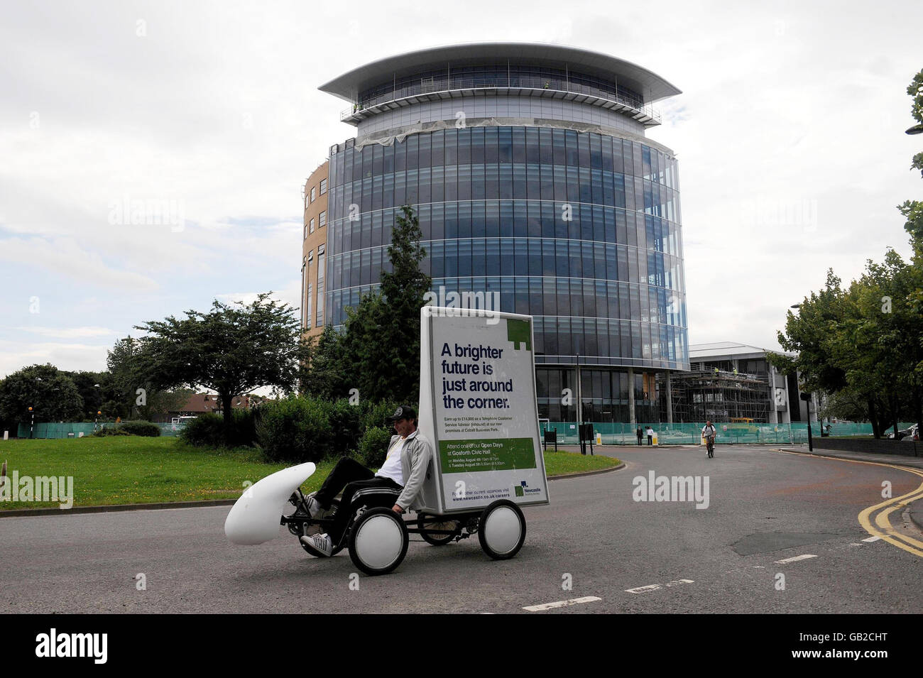 Una visione generale dei nuovi uffici della Northern Rock della libbra multimillion a Gosforth, Newcastle, che sta per essere completata. Northern Rock ha annunciato oggi che effettueranno 800 tagli obbligatori per i posti di lavoro. Foto Stock