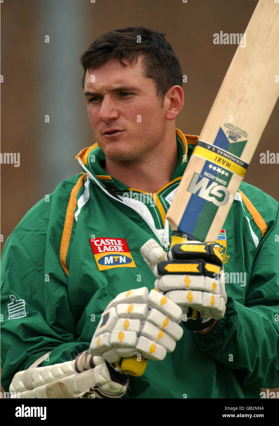 Cricket - primo test npower - Inghilterra / Sud Africa - Nets. Il Capitano del Sud Africa Graeme Smith Foto Stock