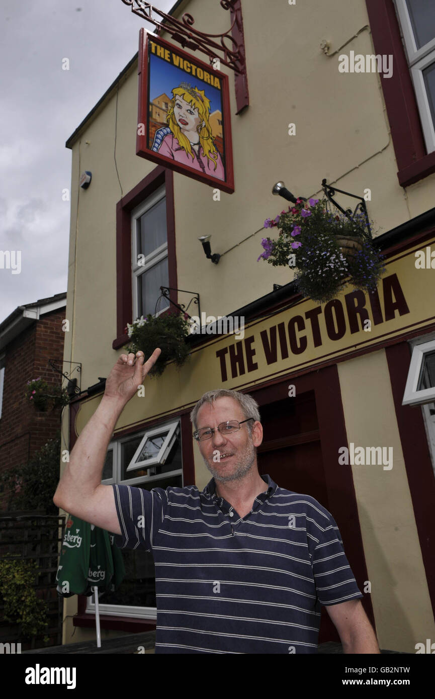 Vicky Pollard pub segno Foto Stock