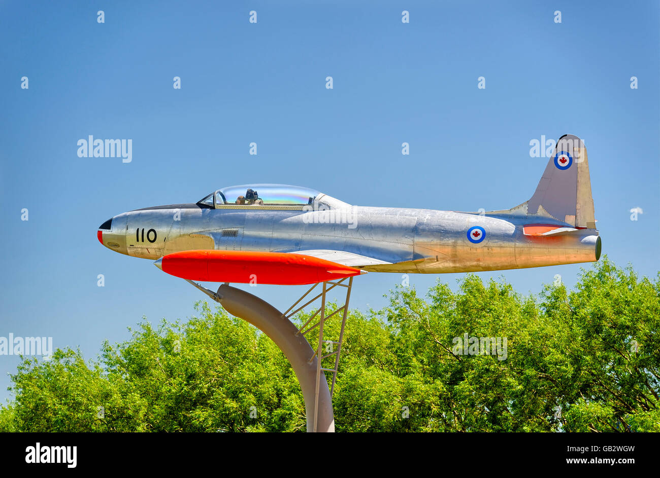 Lockheed T-33 Shooting Star, Alberta, Canada Foto Stock