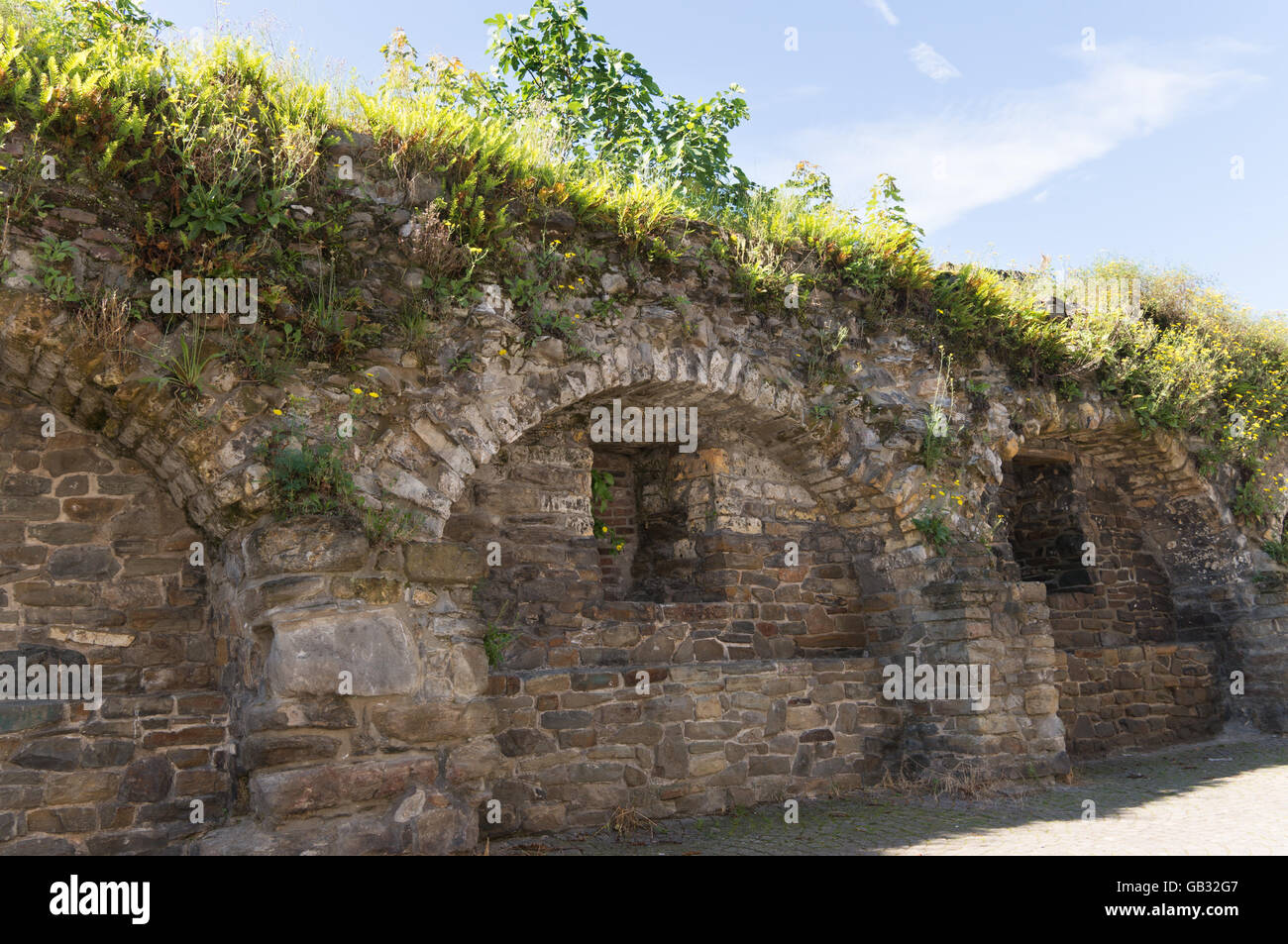 Mura della città vecchia di Maastricht, Olanda, Europa Foto Stock