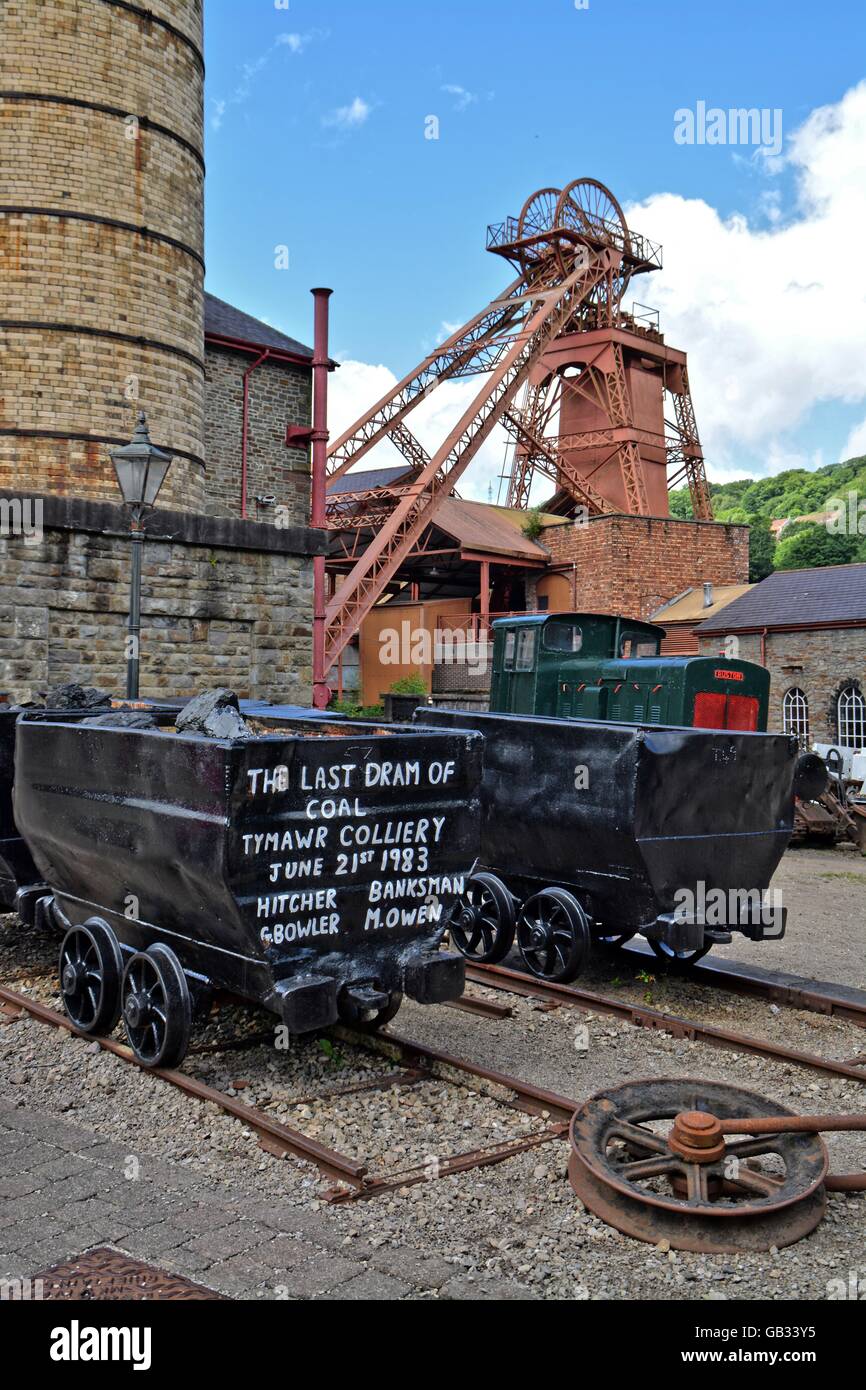 Rhondda in Galles. Il centro di Welsh miniera di carbone Foto Stock
