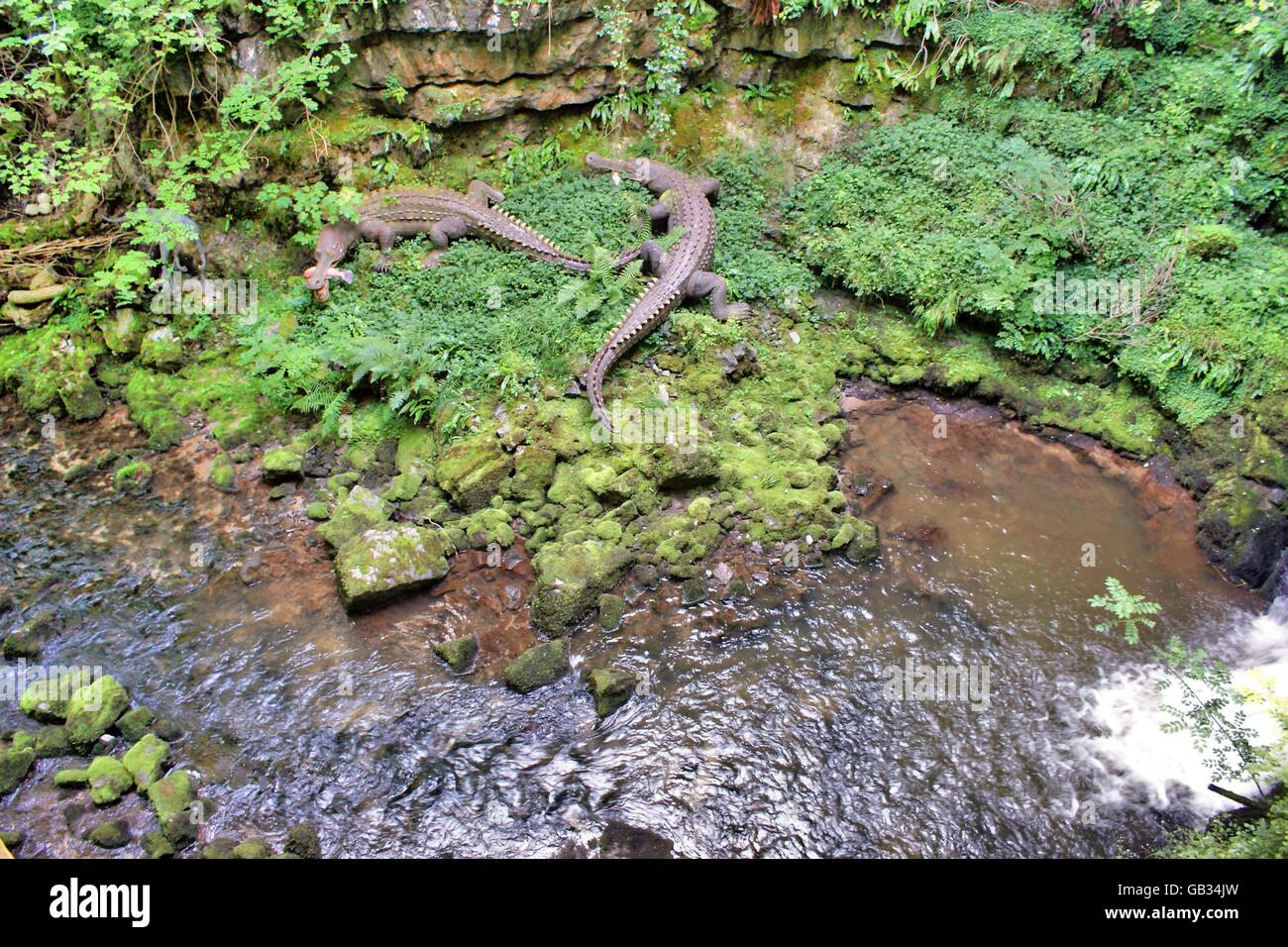 Turismo in Galles, Regno Unito. Scena a livello nazionale mostrano le grotte, il Galles, vicino a Brecon e Swansea Foto Stock