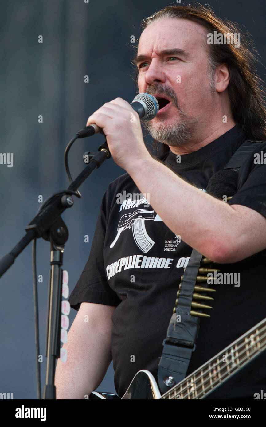 Milano,Italia il 4 luglio 2016 la carcassa si esibisce dal vivo al suono del mercato, Milano. © Davide Merli / Alamy Live News Foto Stock