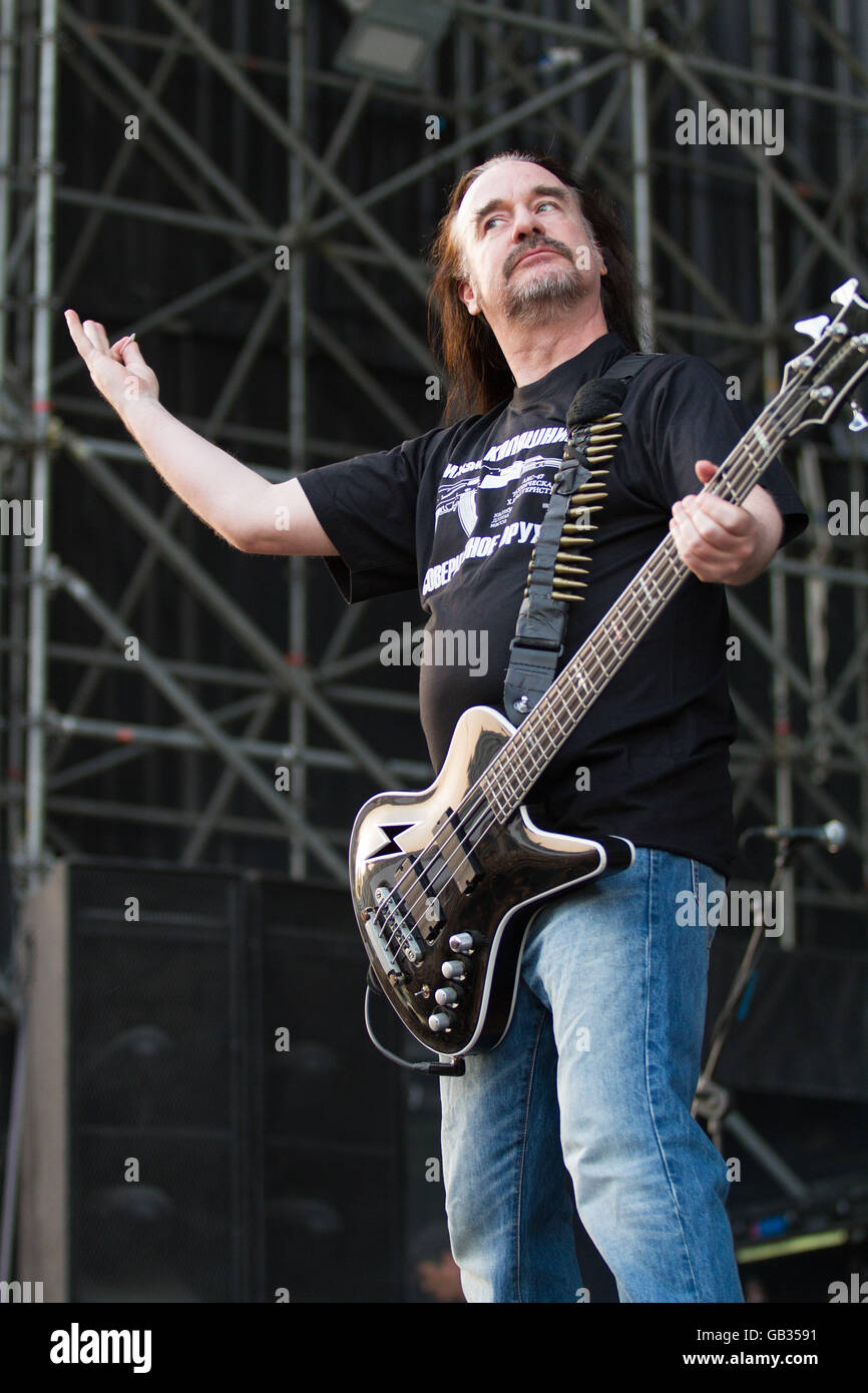 Milano,Italia il 4 luglio 2016 la carcassa si esibisce dal vivo al suono del mercato, Milano. © Davide Merli / Alamy Live News Foto Stock