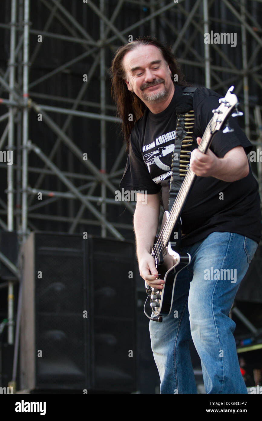 Milano,Italia il 4 luglio 2016 la carcassa si esibisce dal vivo al suono del mercato, Milano. © Davide Merli / Alamy Live News Foto Stock