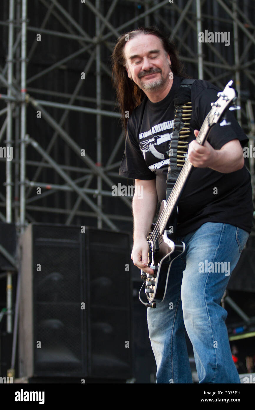 Milano,Italia il 4 luglio 2016 la carcassa si esibisce dal vivo al suono del mercato, Milano. © Davide Merli / Alamy Live News Foto Stock