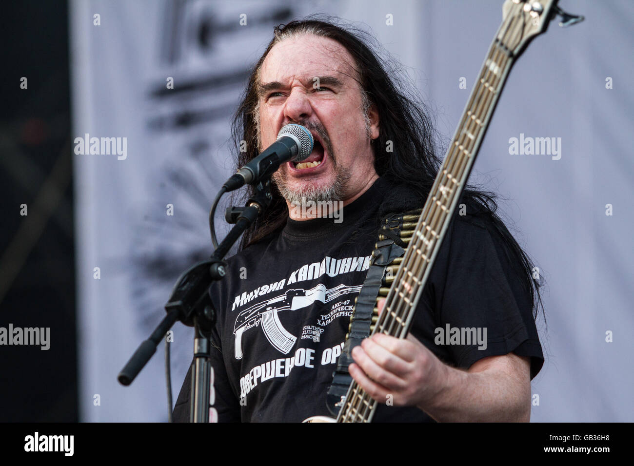 Milano,Italia il 4 luglio 2016 la carcassa si esibisce dal vivo al suono del mercato, Milano. © Davide Merli / Alamy Live News Foto Stock