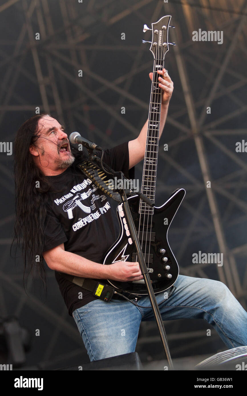 Milano,Italia il 4 luglio 2016 la carcassa si esibisce dal vivo al suono del mercato, Milano. © Davide Merli / Alamy Live News Foto Stock