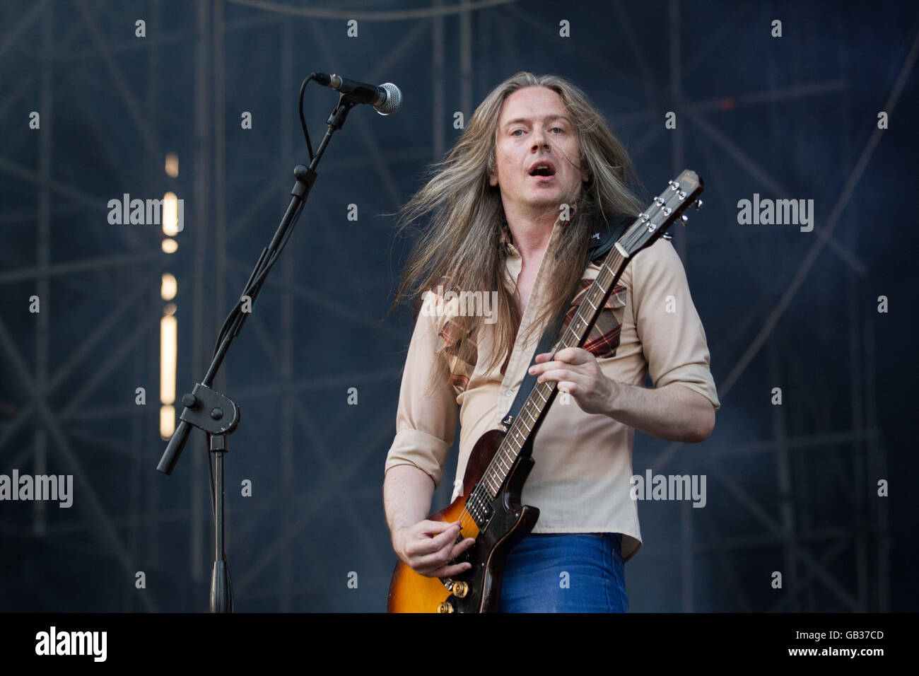 Milano,Italia il 4 luglio 2016 la carcassa si esibisce dal vivo al suono del mercato, Milano. © Davide Merli / Alamy Live News Foto Stock