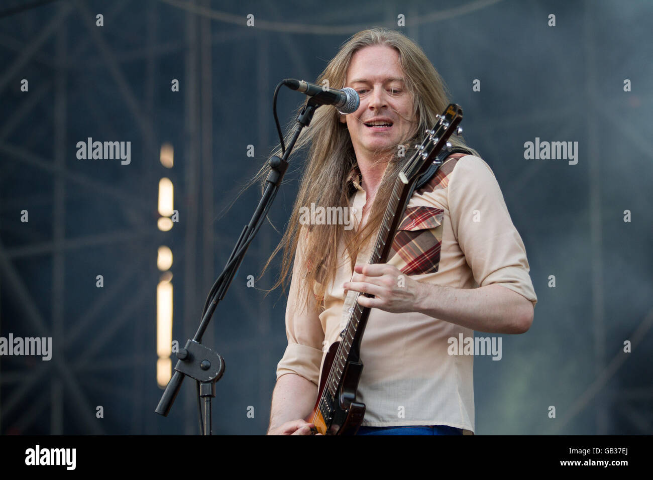 Milano,Italia il 4 luglio 2016 la carcassa si esibisce dal vivo al suono del mercato, Milano. © Davide Merli / Alamy Live News Foto Stock