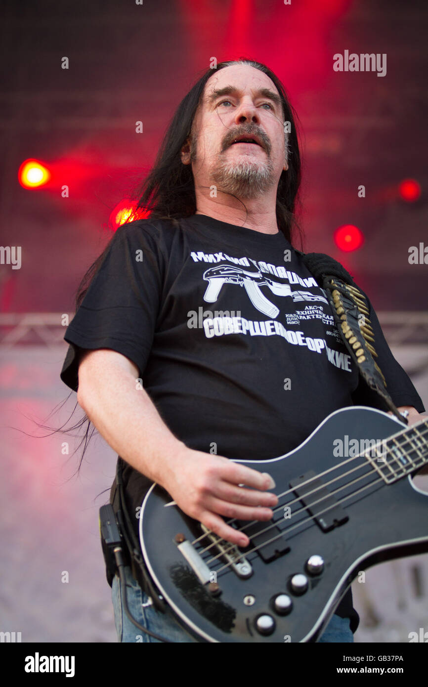 Milano,Italia il 4 luglio 2016 la carcassa si esibisce dal vivo al suono del mercato, Milano. © Davide Merli / Alamy Live News Foto Stock