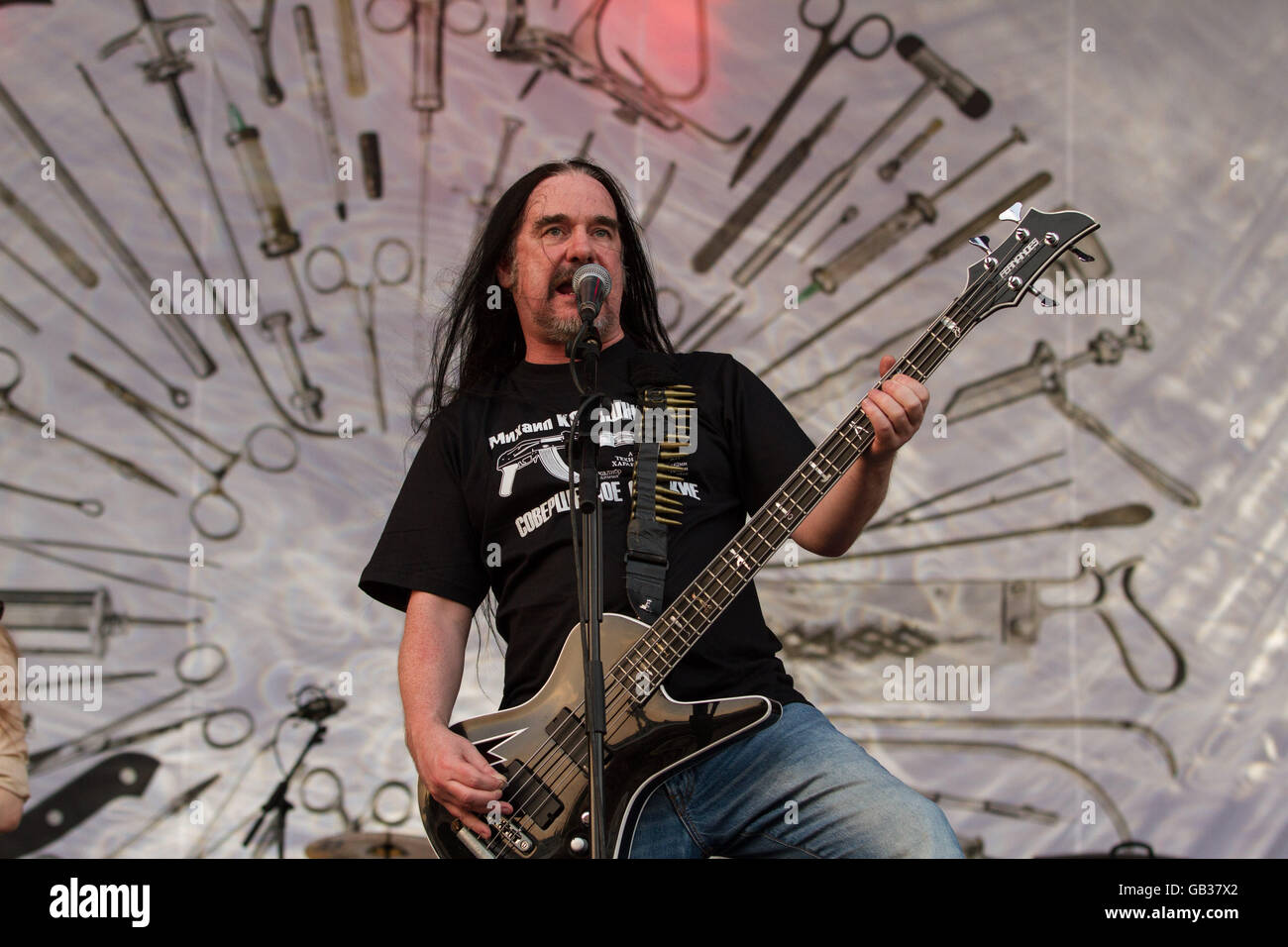 Milano,Italia il 4 luglio 2016 la carcassa si esibisce dal vivo al suono del mercato, Milano. © Davide Merli / Alamy Live News Foto Stock