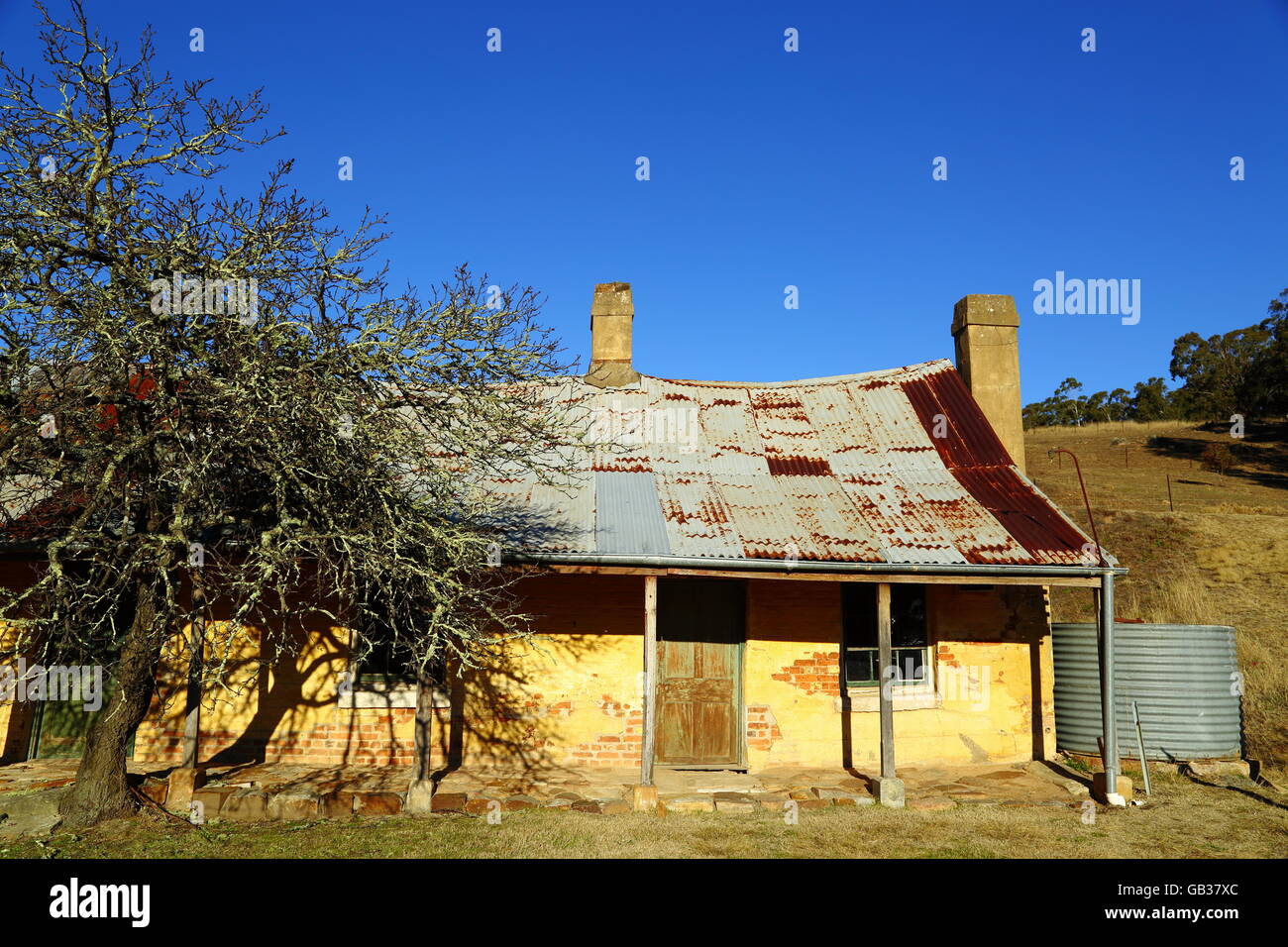 Hartley villaggio storico impostato nel bordo occidentale delle splendide Blue Mountains vicino Lithgow, NSW, Australia. Foto Stock