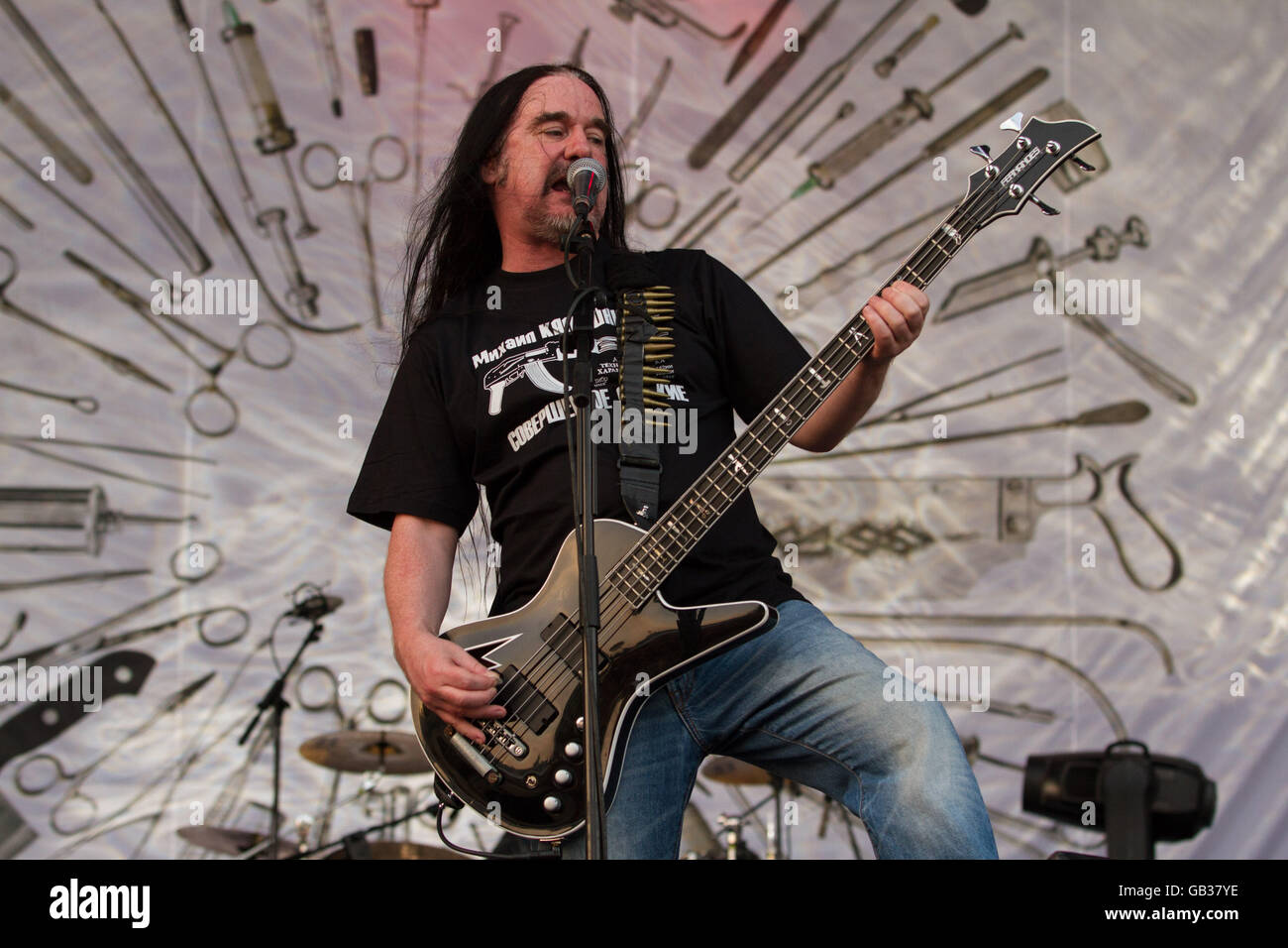 Milano,Italia il 4 luglio 2016 la carcassa si esibisce dal vivo al suono del mercato, Milano. © Davide Merli / Alamy Live News Foto Stock