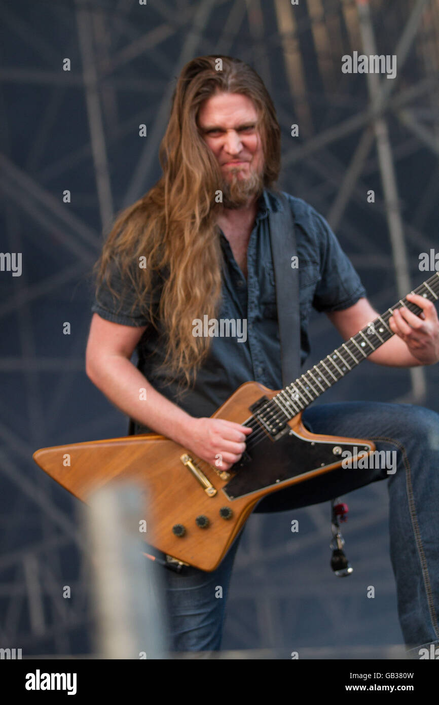 Milano,Italia il 4 luglio 2016 la carcassa si esibisce dal vivo al suono del mercato, Milano. © Davide Merli / Alamy Live News Foto Stock