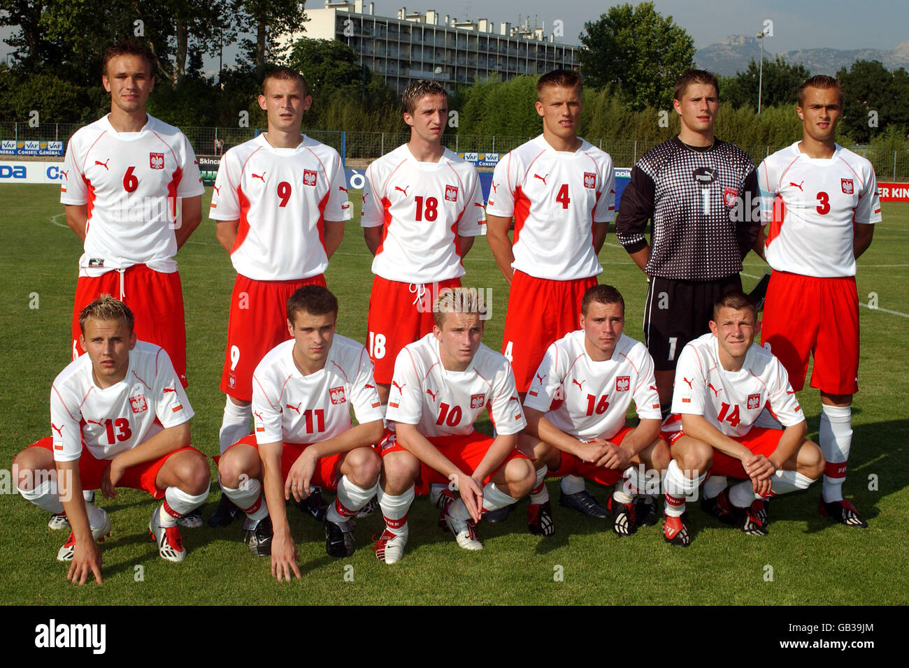 Calcio - Torneo di Tolone Under 21 - Messico / Polonia. Gruppo del team Polonia Foto Stock