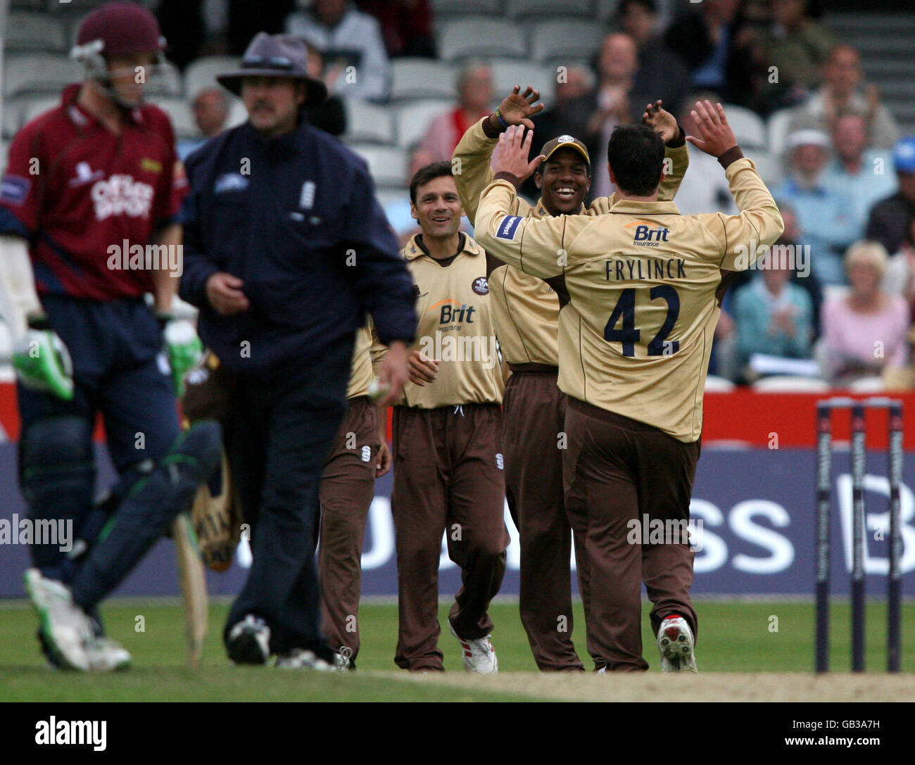 Cricket - NatWest Pro40 League 2008 - Divisione due - Surrey tappi marrone v Northamptonshire Steelbacks - Brit Oval Foto Stock